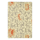 Mini Porte-bloc Vintage rose gris botanique (Dos)