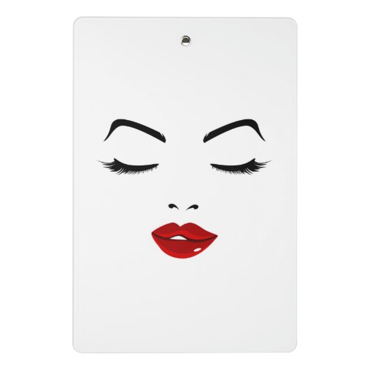 Mini Porte-bloc Visage élégant (Dos)