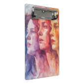 Mini Porte-bloc Visages des femmes - Peinture aquarelle (Incliné)
