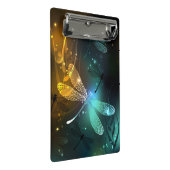 Mini Porte-bloc Vol de libellule verte lumineuse (Incliné)