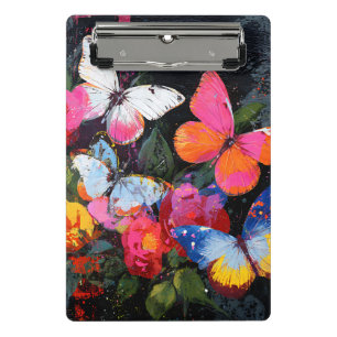 Mini Porte-bloc Vol de Papillon Abstrait Vibrant (10)