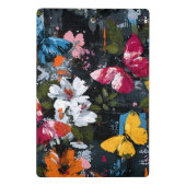 Mini Porte-bloc Vol de papillon abstrait vibrant (2) (Dos)