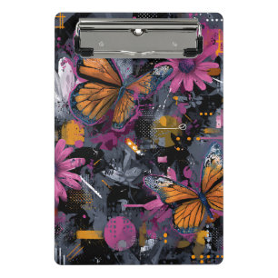 Mini Porte-bloc Vol de papillon abstrait vibrant (4)