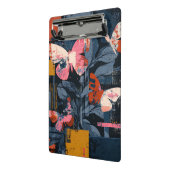 Mini Porte-bloc Vol de papillon abstrait vibrant (6) (Angle2)