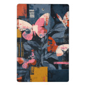 Mini Porte-bloc Vol de papillon abstrait vibrant (6) (Dos)