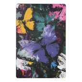Mini Porte-bloc Vol de papillon abstrait vibrant (7) (Dos)