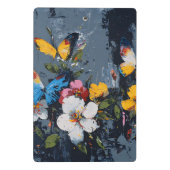 Mini Porte-bloc Vol de papillon abstrait vibrant (9) (Dos)