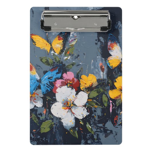 Mini Porte-bloc Vol de papillon abstrait vibrant (9) (Devant)