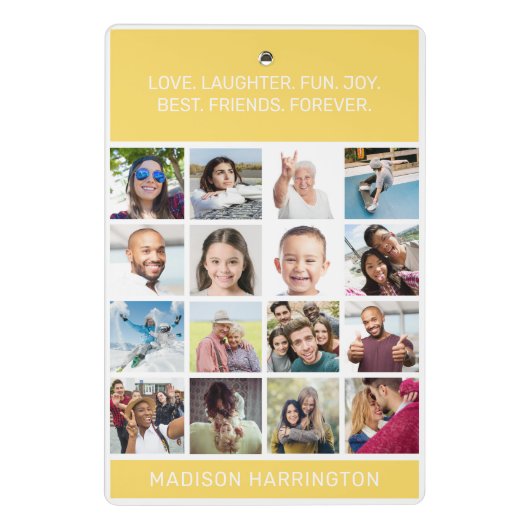 Mini Porte-bloc VOS photos et texte (Dos)