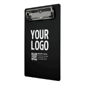 Mini Porte-bloc Votre logo avec code QR et texte modifiables (Angle2)
