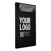 Mini Porte-bloc Votre logo avec code QR et texte modifiables (Incliné)