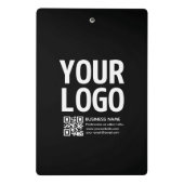 Mini Porte-bloc Votre logo avec code QR et texte modifiables (Dos)