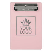 Mini Porte-bloc Votre logo sur un Arrière - plan couleur (Devant)