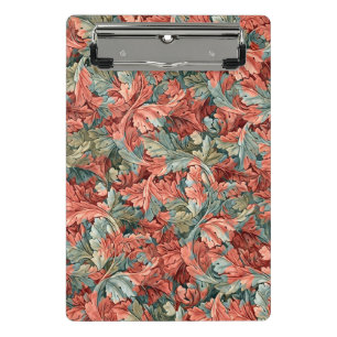 Mini Porte-bloc William Morris Acanthe Rouille Rouge Sauge Vert