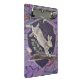 Mini Porte-bloc William Morris Forest Rabbit Floral Art Nouveau (Incliné)