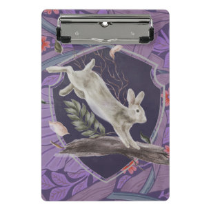 Mini Porte-bloc William Morris Forest Rabbit Floral Art Nouveau