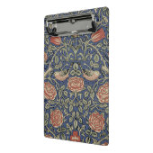 Mini Porte-bloc William Morris Tudor Fond d'écran Rose (Angle2)