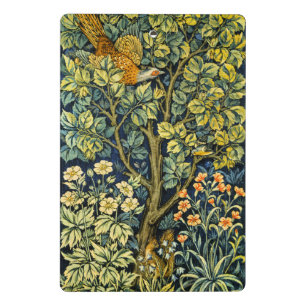 Mini Porte-bloc William Morris Vintage Faisan Écureuil Fleur