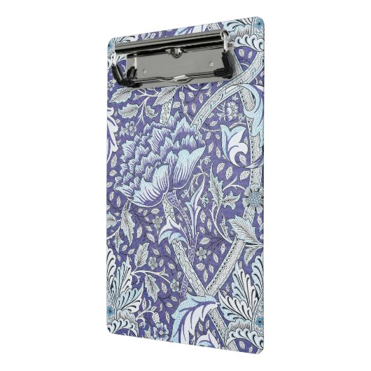 Mini Porte-bloc William Morris Windrush fleurs bleues (Angle2)