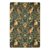 Mini Porte-bloc William Morris Woodland Lapins floraux Noël (Dos)