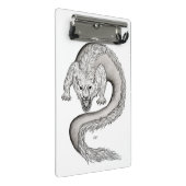 Mini Porte-bloc Wolfdragon design noir et blanc (Incliné)