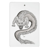Mini Porte-bloc Wolfdragon design noir et blanc (Dos)