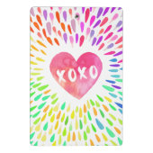 Mini Porte-bloc Xo Heart (Dos)
