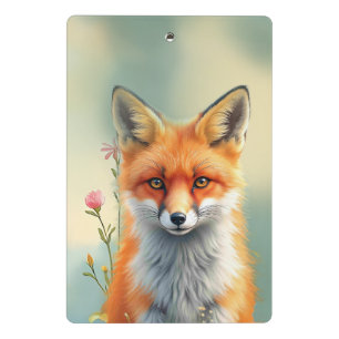 Mini Porte-bloc Yeux saisissants d'un renard roux rusé