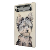 Mini Porte-bloc Yorkshire Terrier Puppy Peinture Chien original (Angle2)