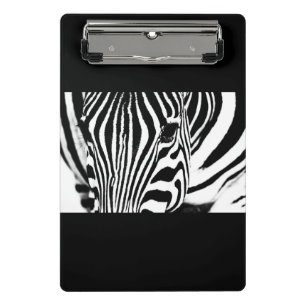 Mini Porte-bloc Zebra portrait noir et blanc