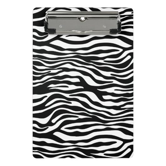 Mini Porte-bloc Zebra rayures motif noir & blanc + vos idées (Devant)