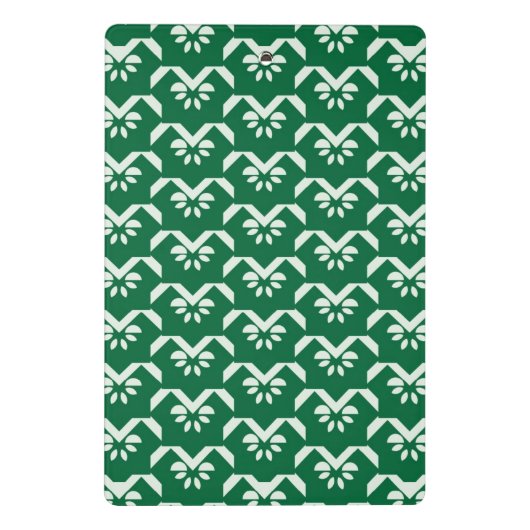 Mini Porte-bloc Zigzag floral vert (Dos)