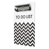 Mini Porte-bloc ZIGZAG pattern - black + your background & ideas (Angle2)