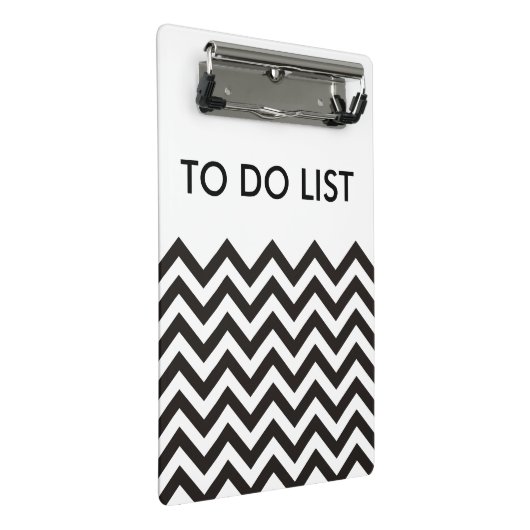Mini Porte-bloc ZIGZAG pattern - black + your background & ideas (Incliné)