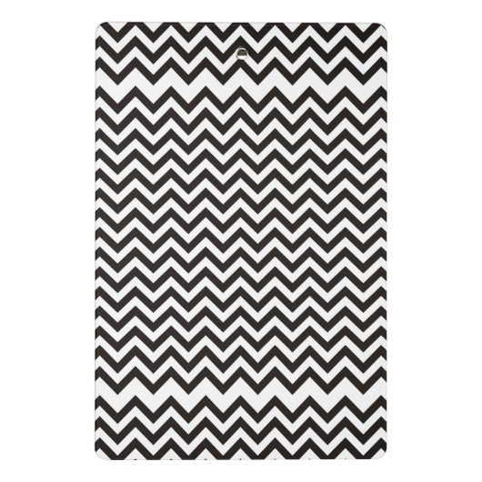 Mini Porte-bloc ZIGZAG pattern - black + your background & ideas (Dos)