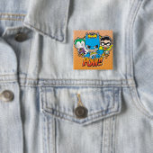 Mini Pow Vierkante Button 5,1 Cm (In situ)