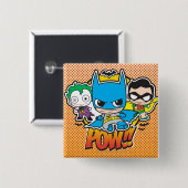 Mini Pow Vierkante Button 5,1 Cm (Voorkant /achterkant)