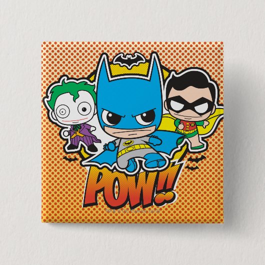 Mini Pow Vierkante Button 5,1 Cm (Voorkant)