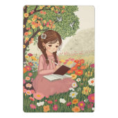 Mini Prancheta Menina escrevendo em um campo Mini Klembord (Achterkant)