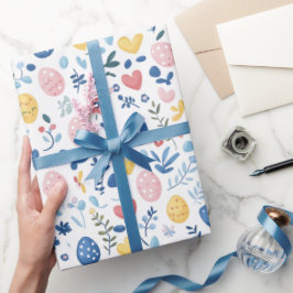 Mini-Print Pastel Pasen – 30" x 6' Roll Cadeaupapier