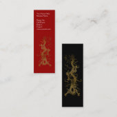 Mini Profil ASIATIQUE DRAGON ou Carte de visite (Devant / Derrière)