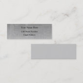 Mini Profil et carte de visite d'entretien de (Devant / Derrière)