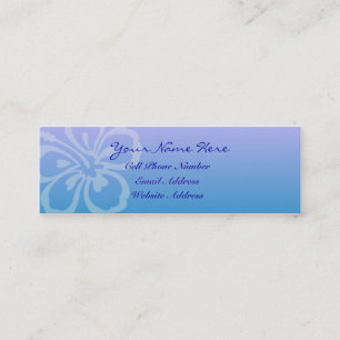 Mini Profil maigre et carte de visite de fleur bleue