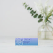 Mini Profil maigre et carte de visite de fleur bleue (Debout devant)