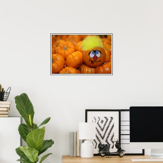 Mini Pumpkin Face Poster (Thuiskantoor)