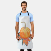 Mini Pumpkin op Autumn Leaf Schort (Gedragen)