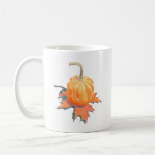 Mini Pumpkin op Oak Leaf Koffiemok