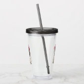 Mini Puppy Hipster Pug Acryl Drinkbeker (Links)