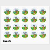 Mini Putt Putt Verjaardag Schattigee Gopher Kinder Ronde Sticker (Vel)