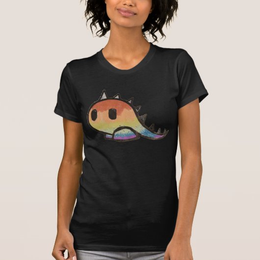 Mini Rainbow dinosaur T-shirt (Voorkant)